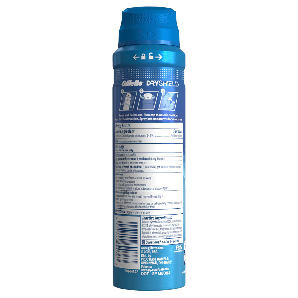 Gillette Arctic Ice label and texture imply anti-white mark technology.