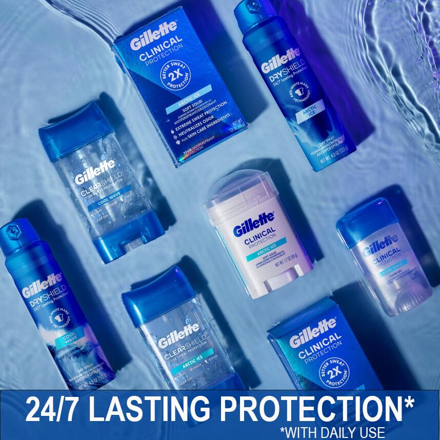 Gillette Dry Spray Cool Wave scent visual suggesting daily freshness