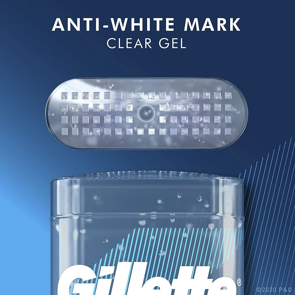 Gillette Endurance Clear Gel Deodorant Cool Wave gel texture on skin for fast absorption