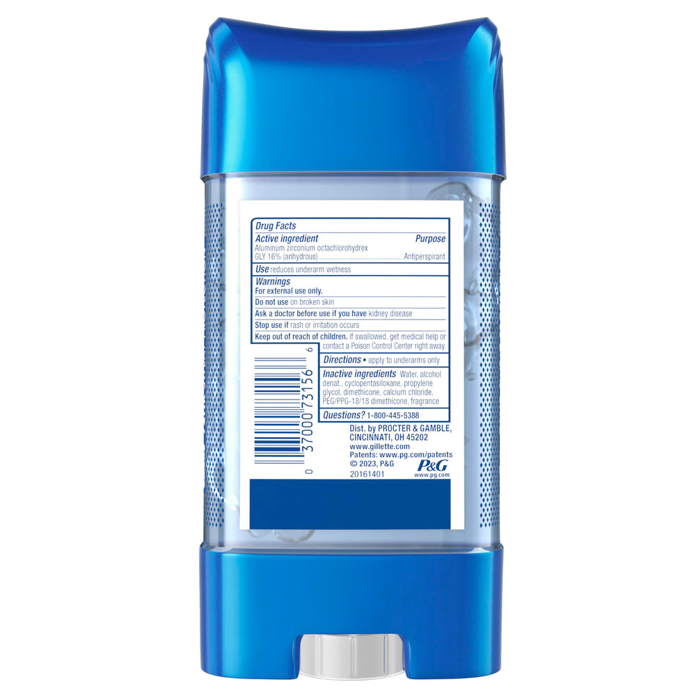 Formato de 3.8 oz de Gillette, ideal para viaje y uso diario.
