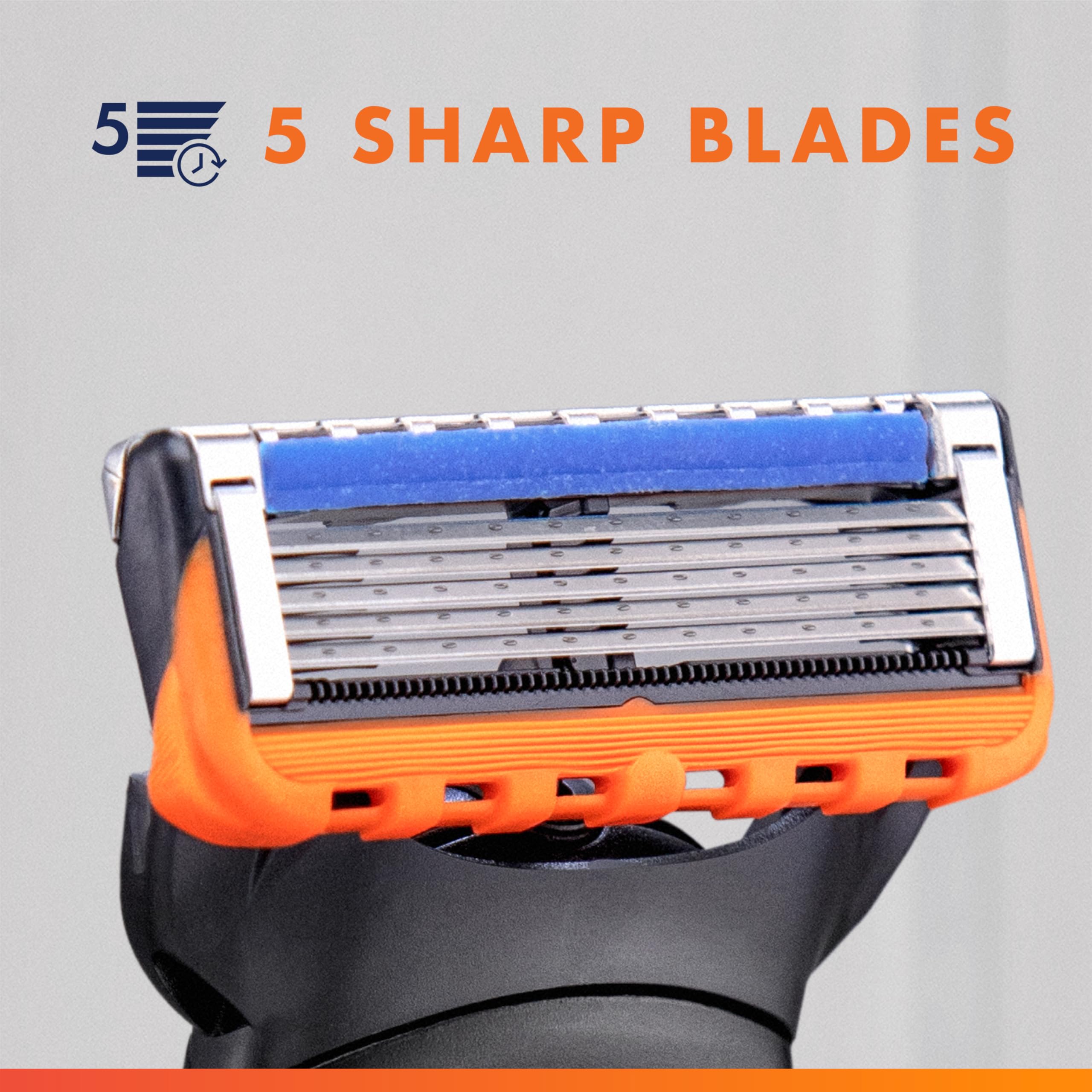 Gillette Fusion5 Power packaging emphasizes value and convenience.