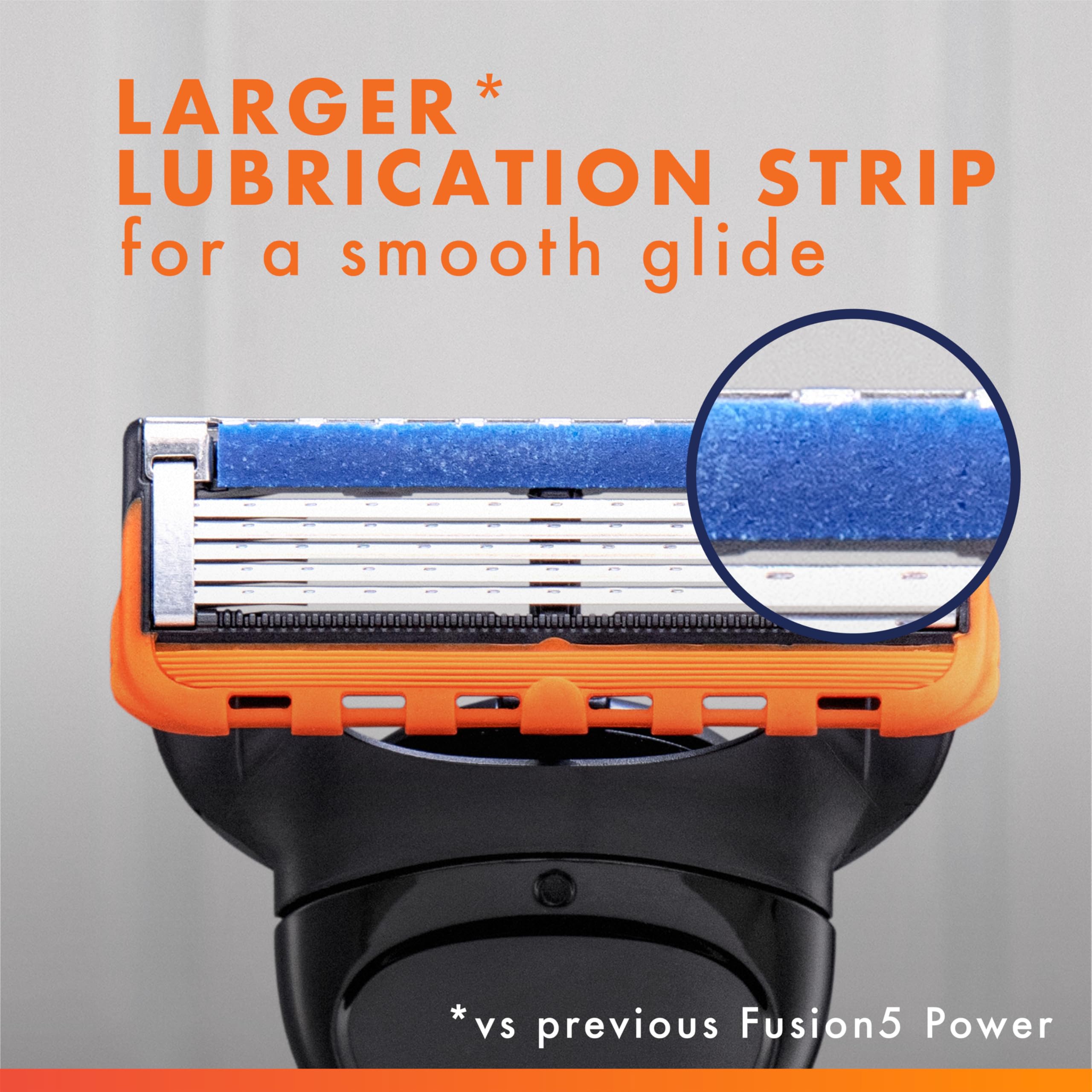 Gillette Fusion5 Power refill long-glide-strip for a smoother glide