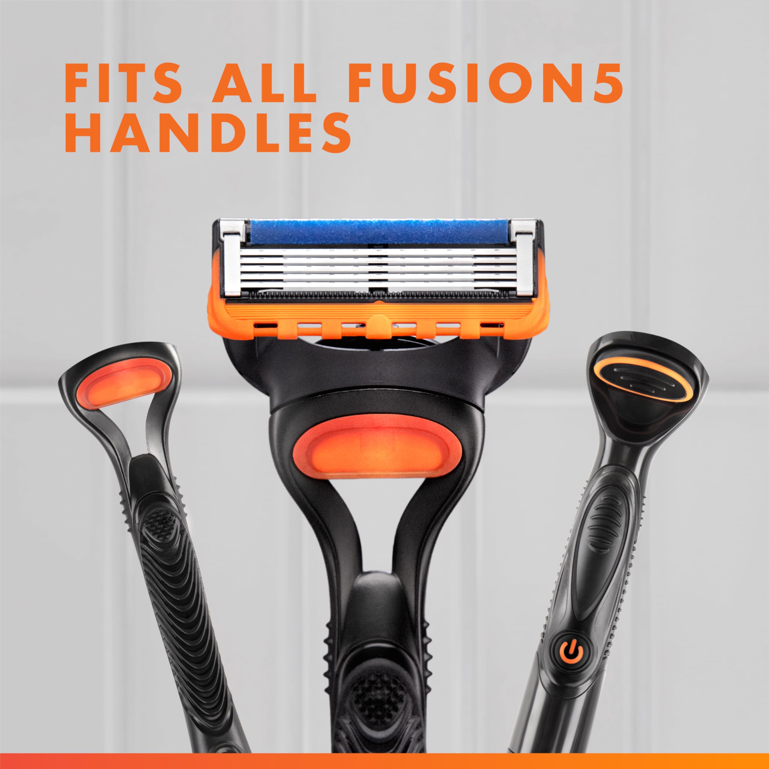 Tricky areas like sideburns and under the nose supported by Fusion5 blades.