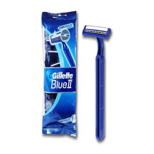 Close-up of two blades on Gillette G2 for precise shaving