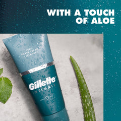 Gillette Intimate hand applying cream for pubic skin care