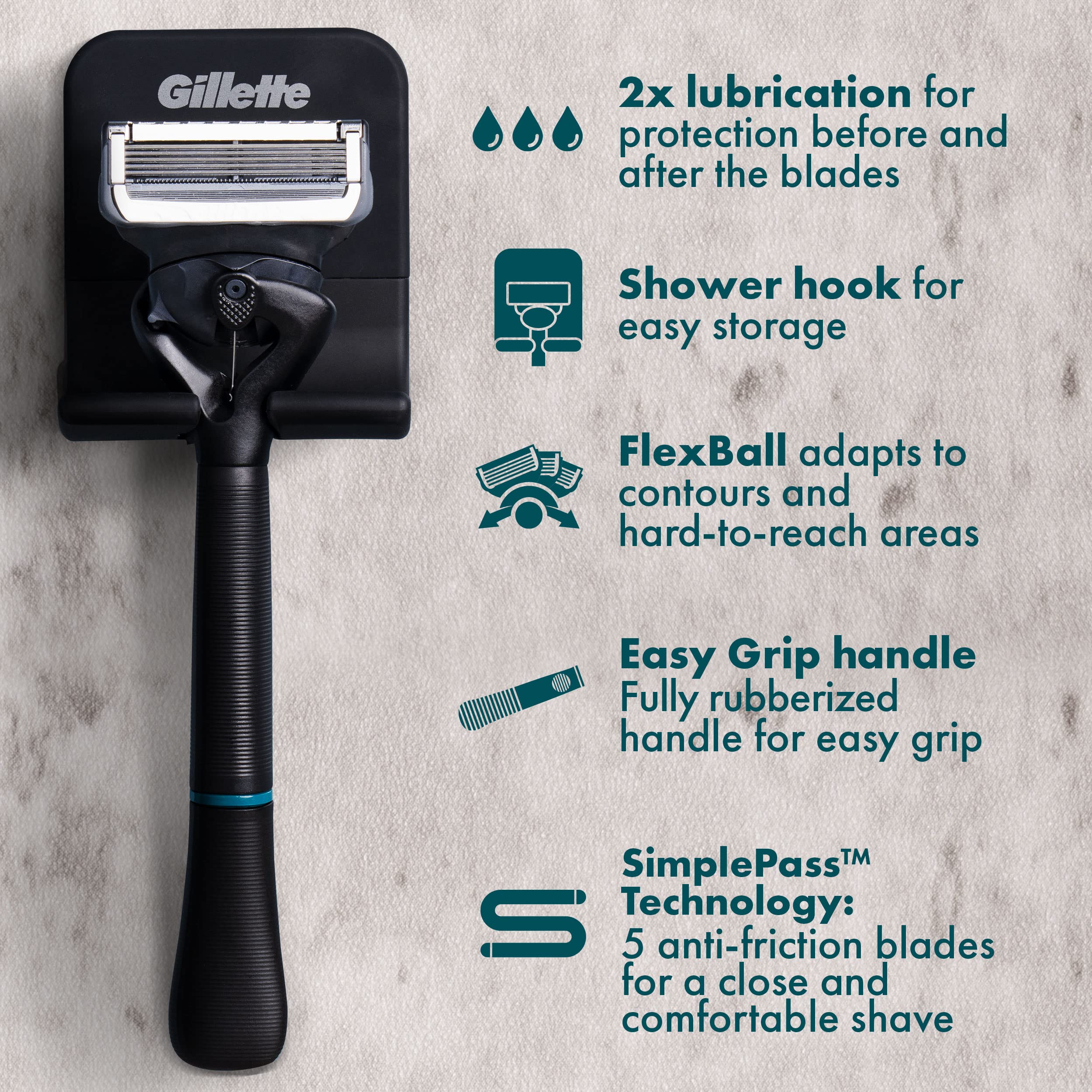 Gillette Intimate Razor five anti friction blades deliver a close shave