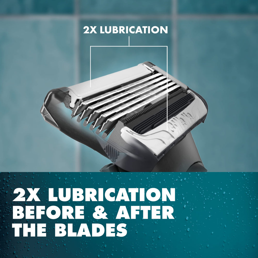 Gillette Intimate Razor flexball contours to reach curves and hard to reach spots
