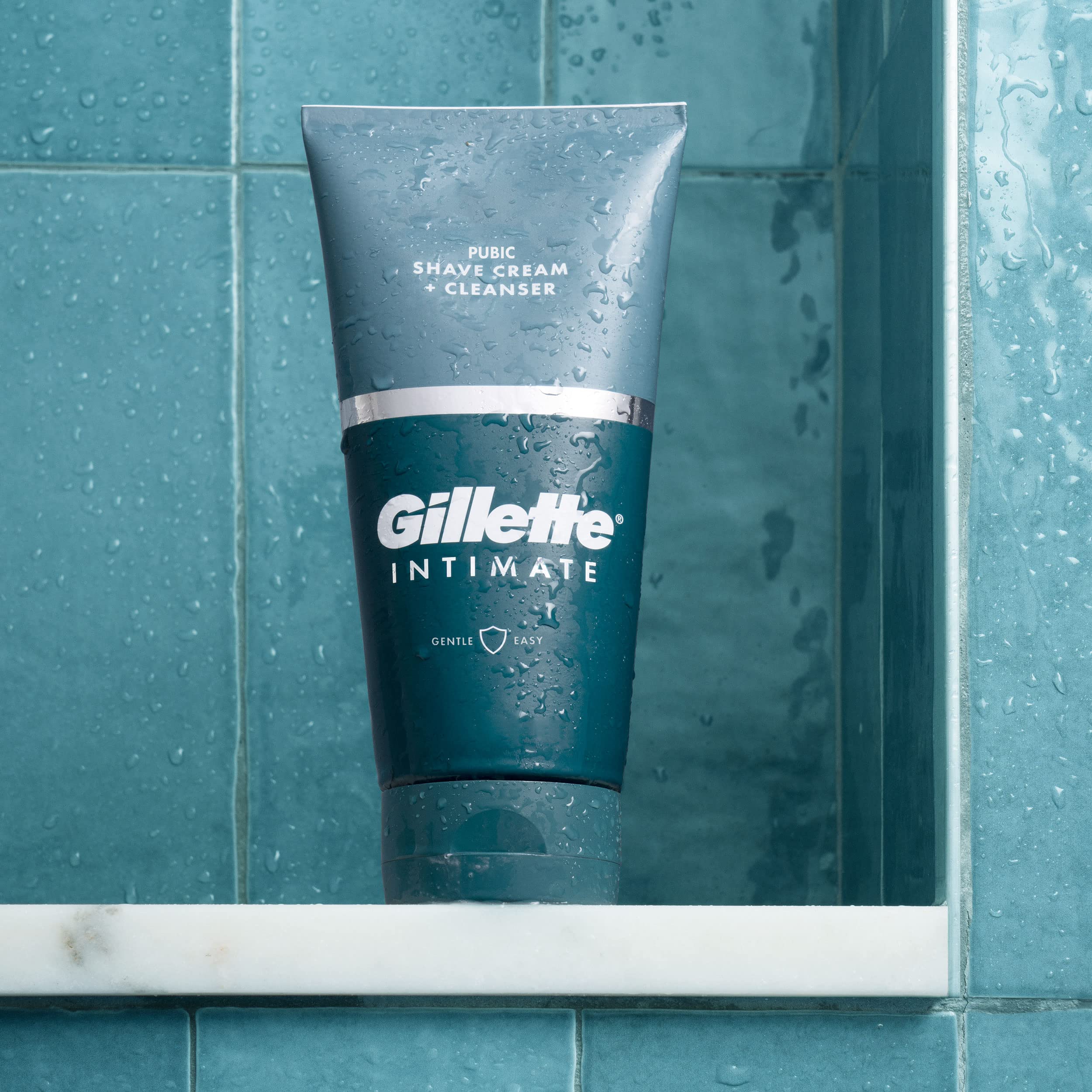Gillette Intimate skin after use shows clean, hydrated feel