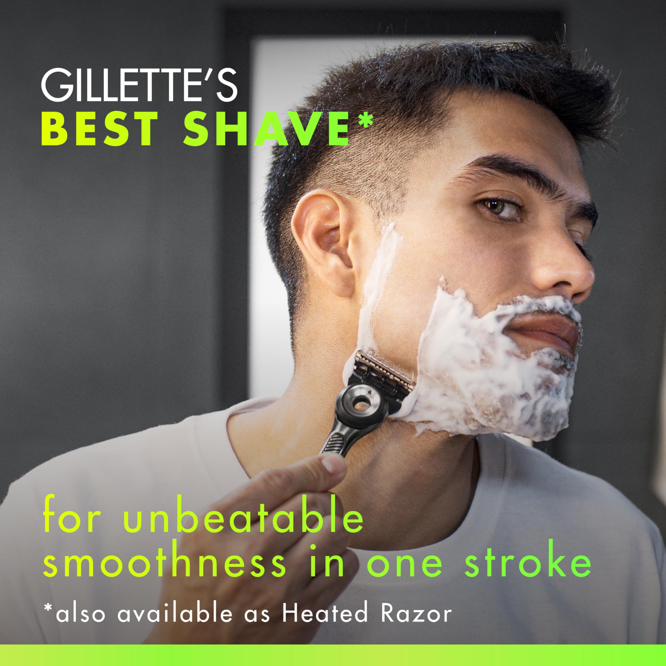 GilletteLabs 2D FlexDisc contours to the face for a comfortable glide