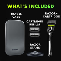Gillette Labs 2D FlexDisc contours to the jawline for comfortable contact.