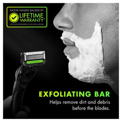 Gillette Labs 2D FlexDisc technology contours along jaw and cheek