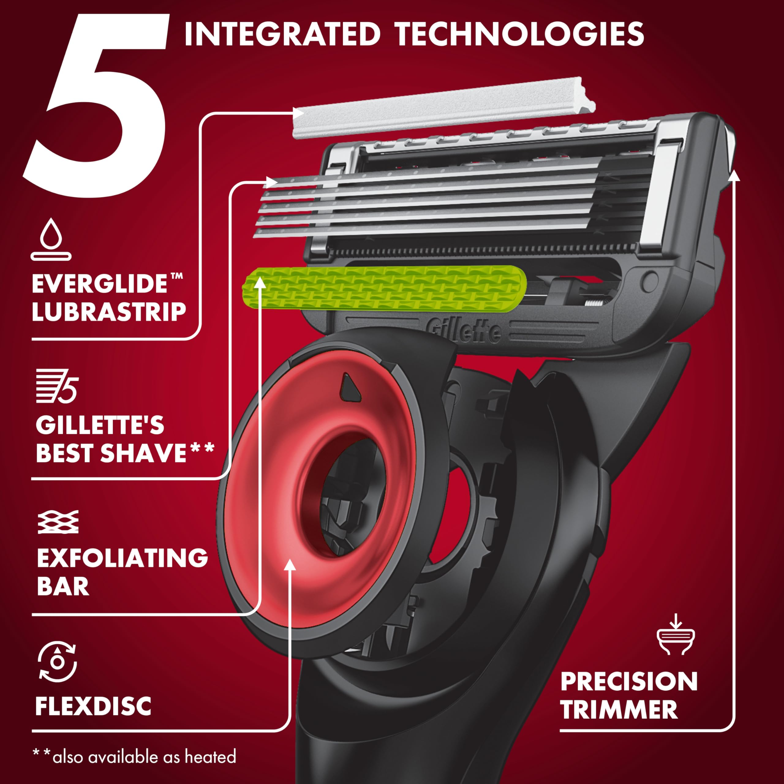 Magnetic stand holding Gillette Labs 49ers Edition razor for easy access