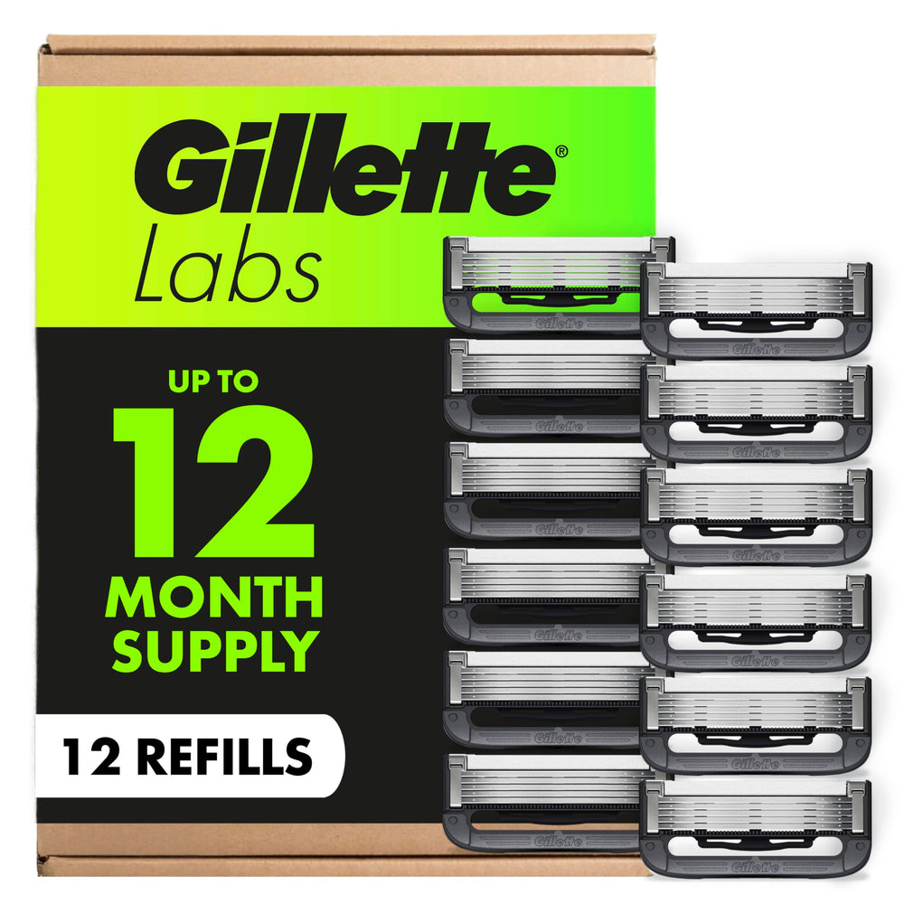 GilletteLabs blade refills 12ct box for quick, consistent shaves