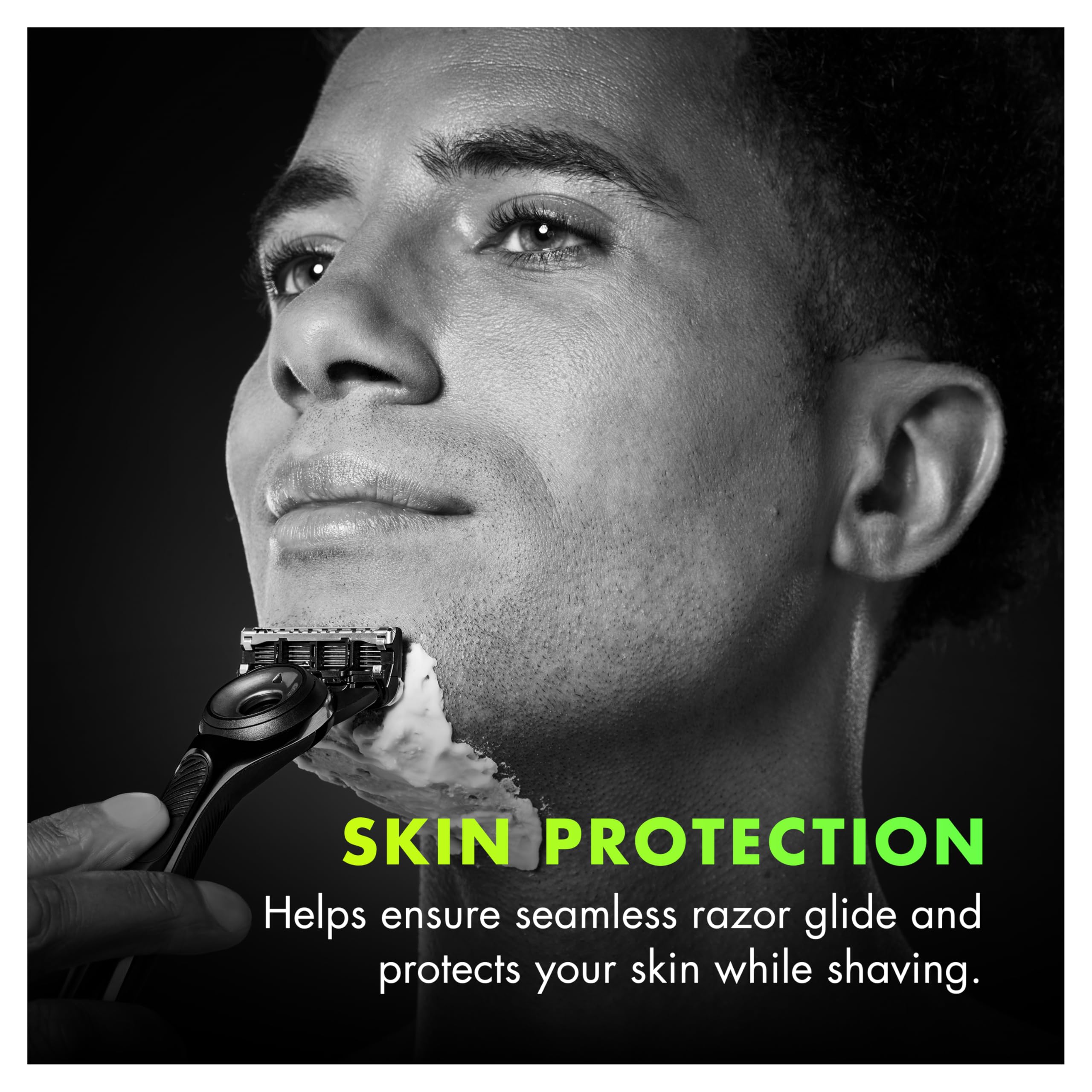 GilletteLabs cooling-soothe skin close-up highlighting refreshing shave