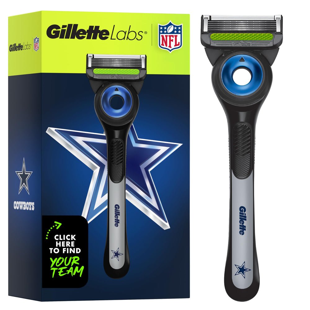 Gillette Labs Cowboys Edition handle with ergonomic grip for comfortable shaves