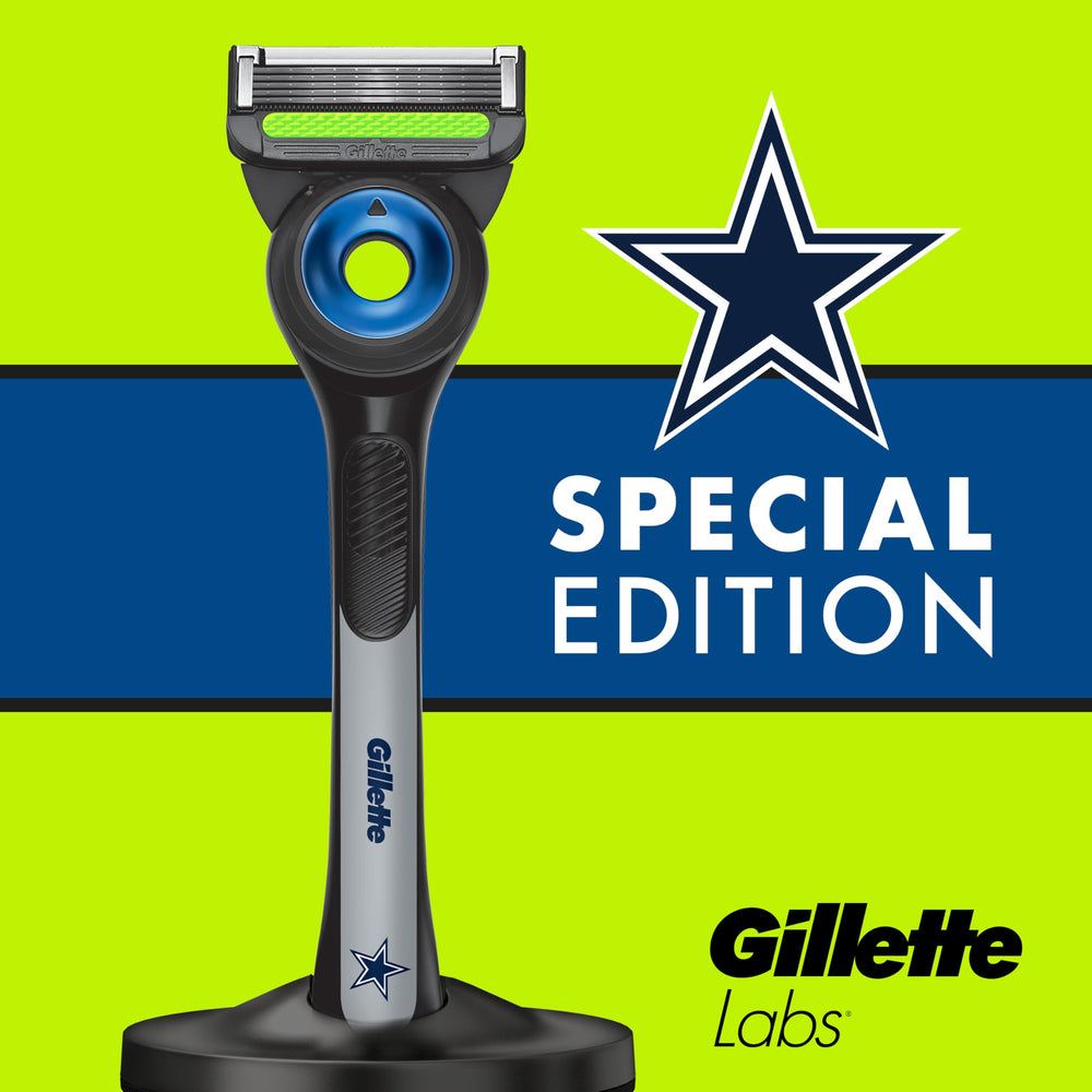 Gillette Labs Cowboys Edition blades emphasizing premium durability