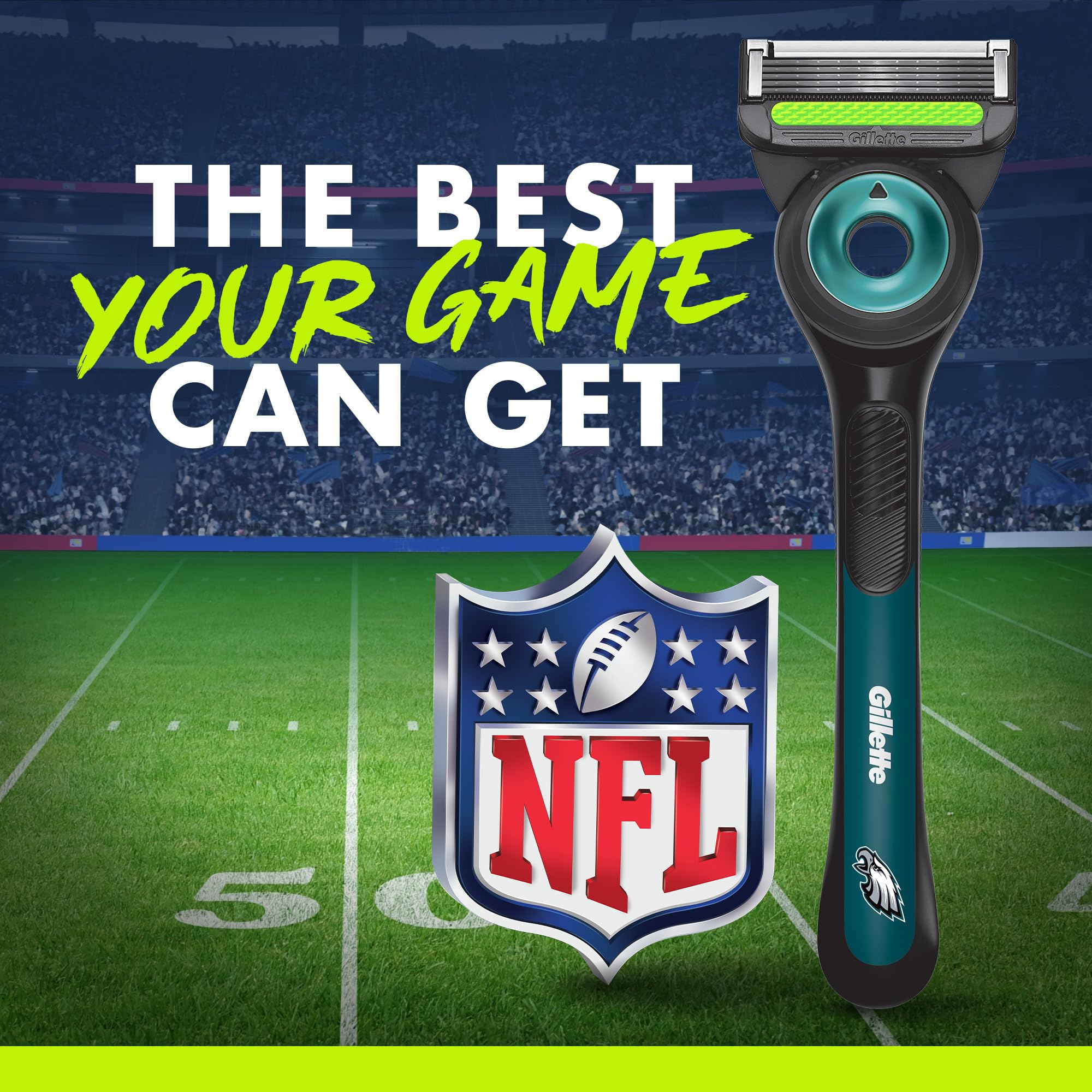 Gillette Labs Eagles Edition helps achieve a sharp game-day look.