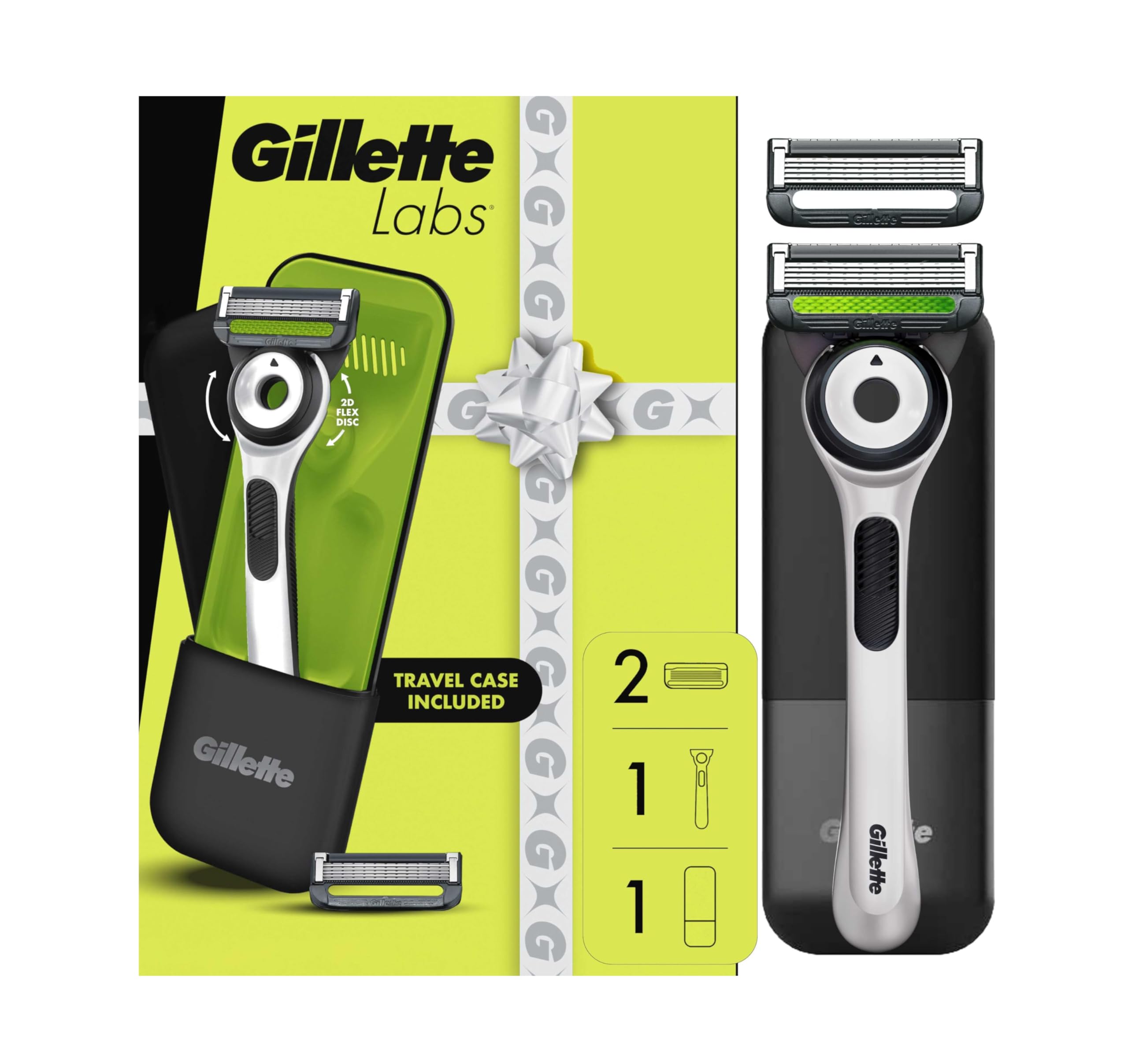 GilletteLabs exfoliating-bar handle in Sharp White Edition highlights smoother shave potential