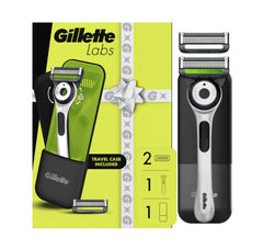 GilletteLabs exfoliating-bar handle in Sharp White Edition highlights smoother shave potential