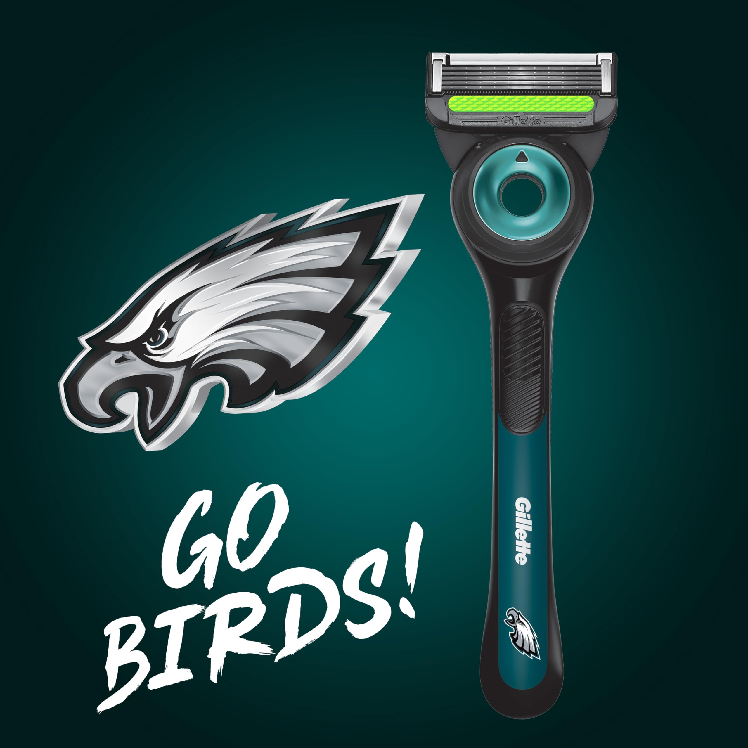 Gillette Labs exfoliating bar razor to release hairs for a smooth first stroke.