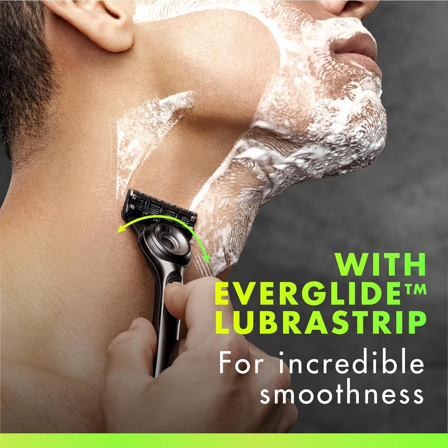 Exfoliating bar release feature shown with refill cartridge