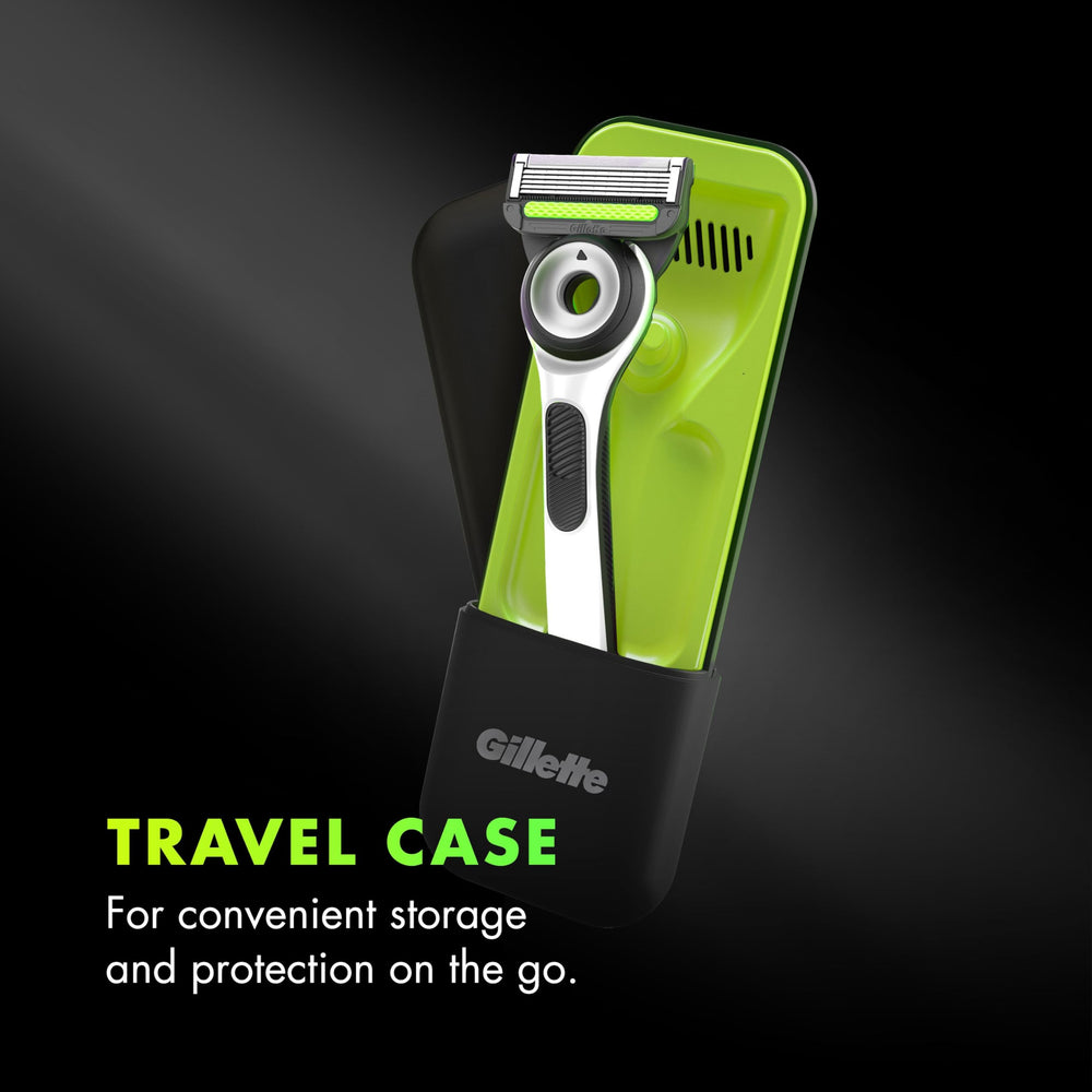 Exfoliating bar releases hairs during GilletteLabs shave session