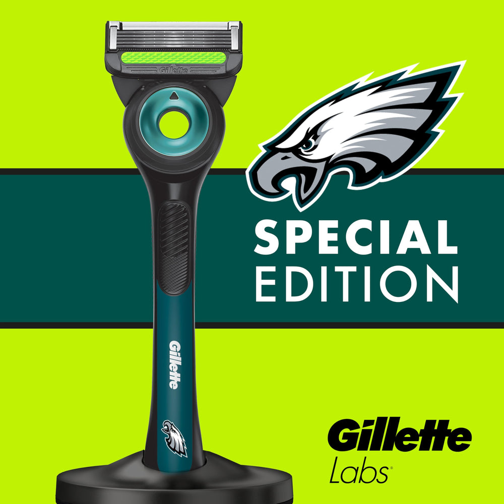 Gillette Labs precision trimmer assists with tricky areas.