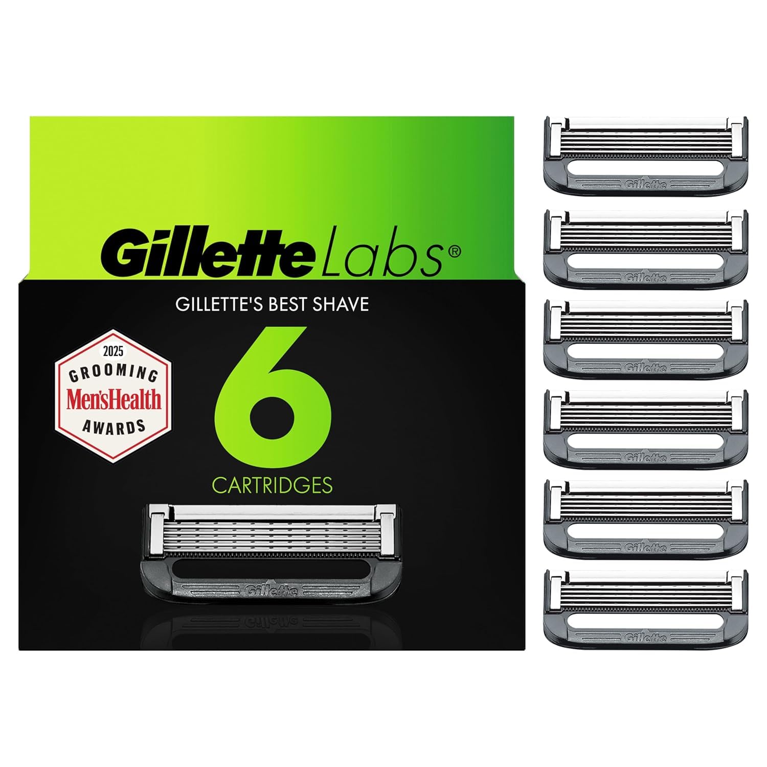 GilletteLabs universal blade refill fits Exfoliating Bar razors for easy swaps