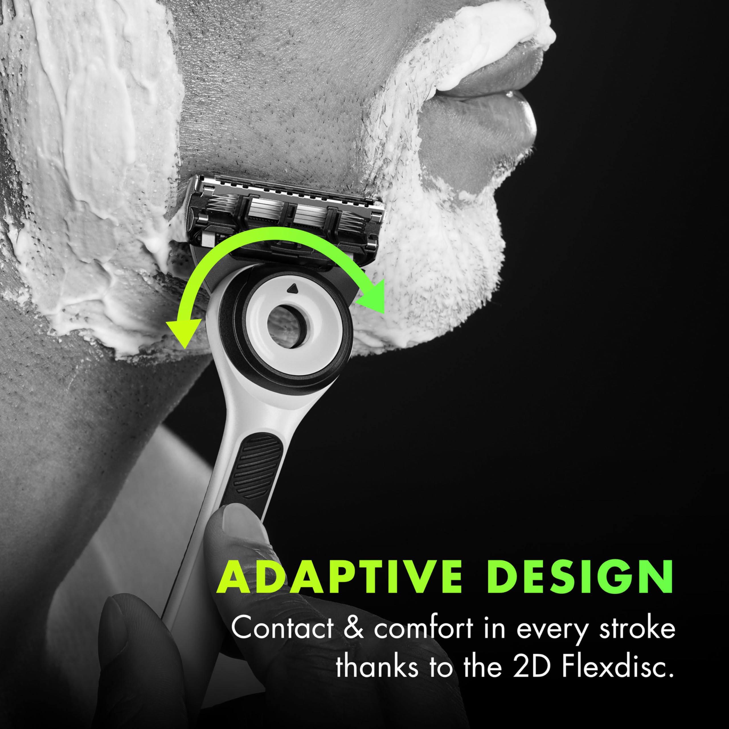 User-friendly GilletteLabs shaving routine with the Sharp White Edition