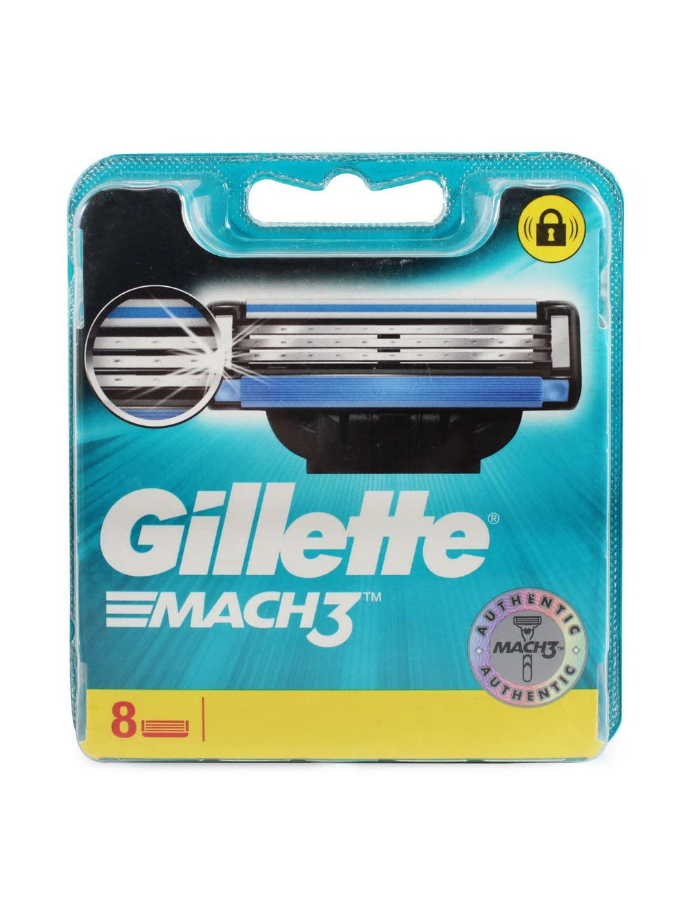 Gillette Mach 3 8-pack blades ready for precise, smooth shaves on Mach 3 family razors.
