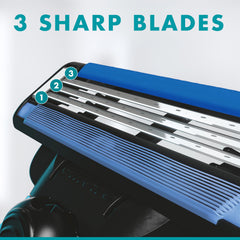 Gillette Mach3 blades pack 8 in-use demonstrates smooth shaving.