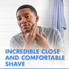 Ergonomic handle of Gillette Mach3 providing secure control during shaving