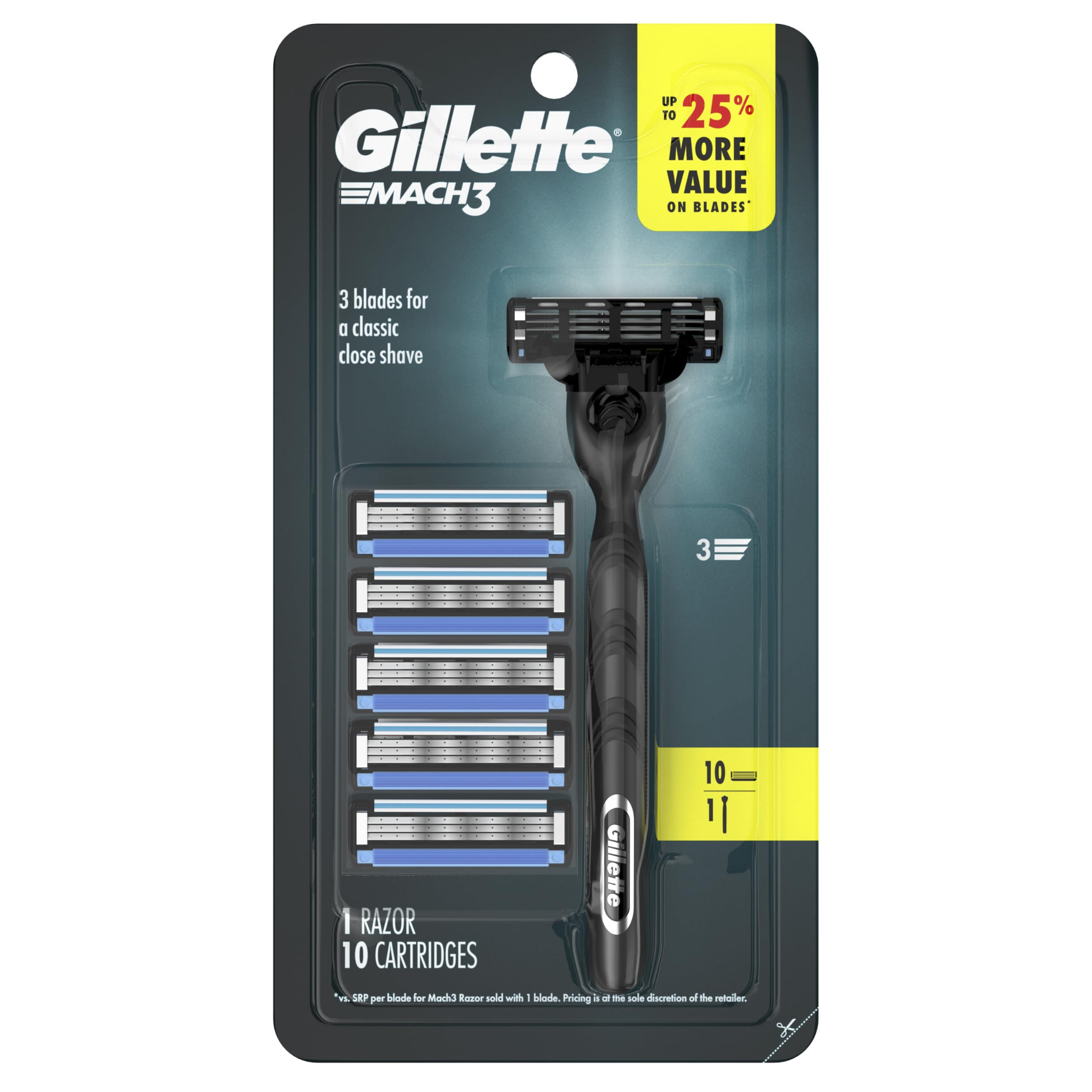 Mach3 razor compatible with all Mach3 handles for flexibility