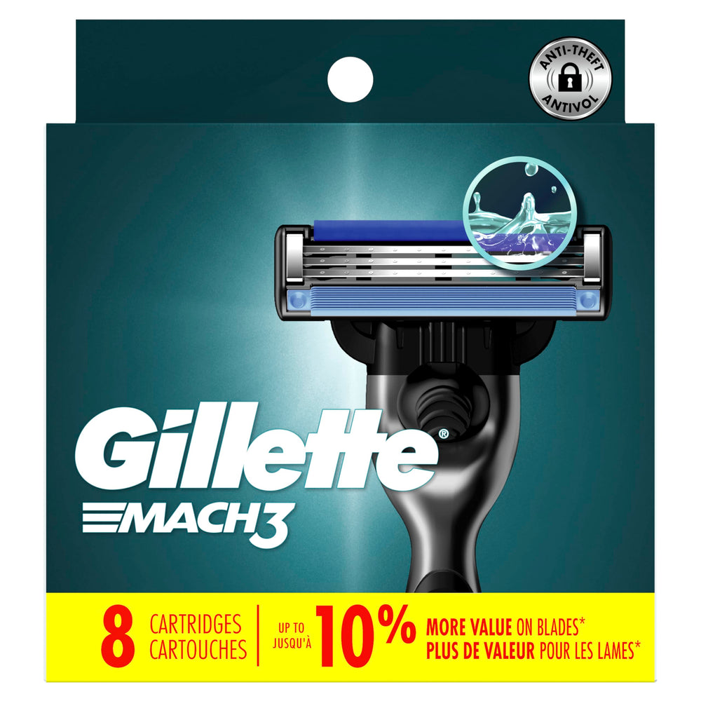 Pairs with Gillette Series Shaving Gel for irritation protection