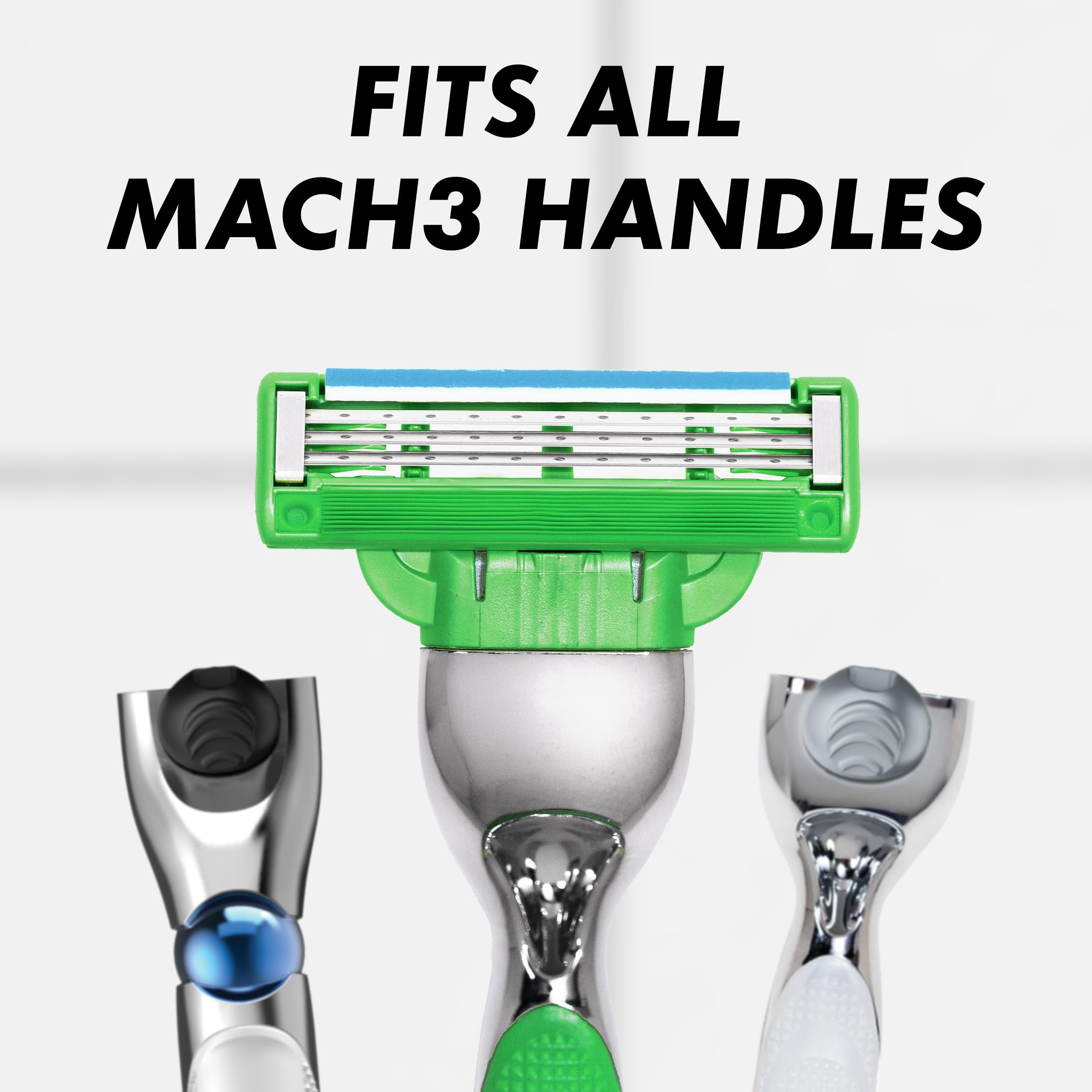 Gillette Mach3 Sensitive easy rinse design speeds up cleaning after shaving.
