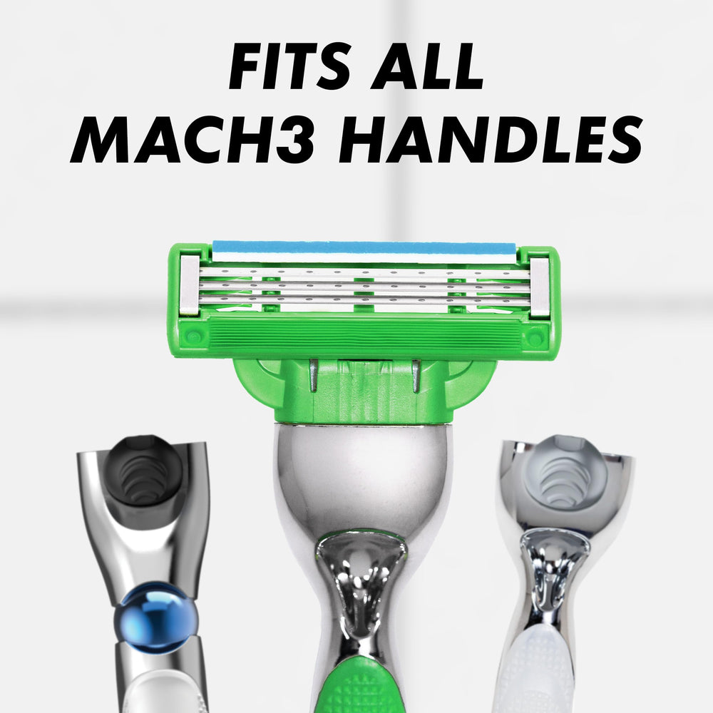 Gillette Mach3 Sensitive easy rinse design speeds up cleaning after shaving.