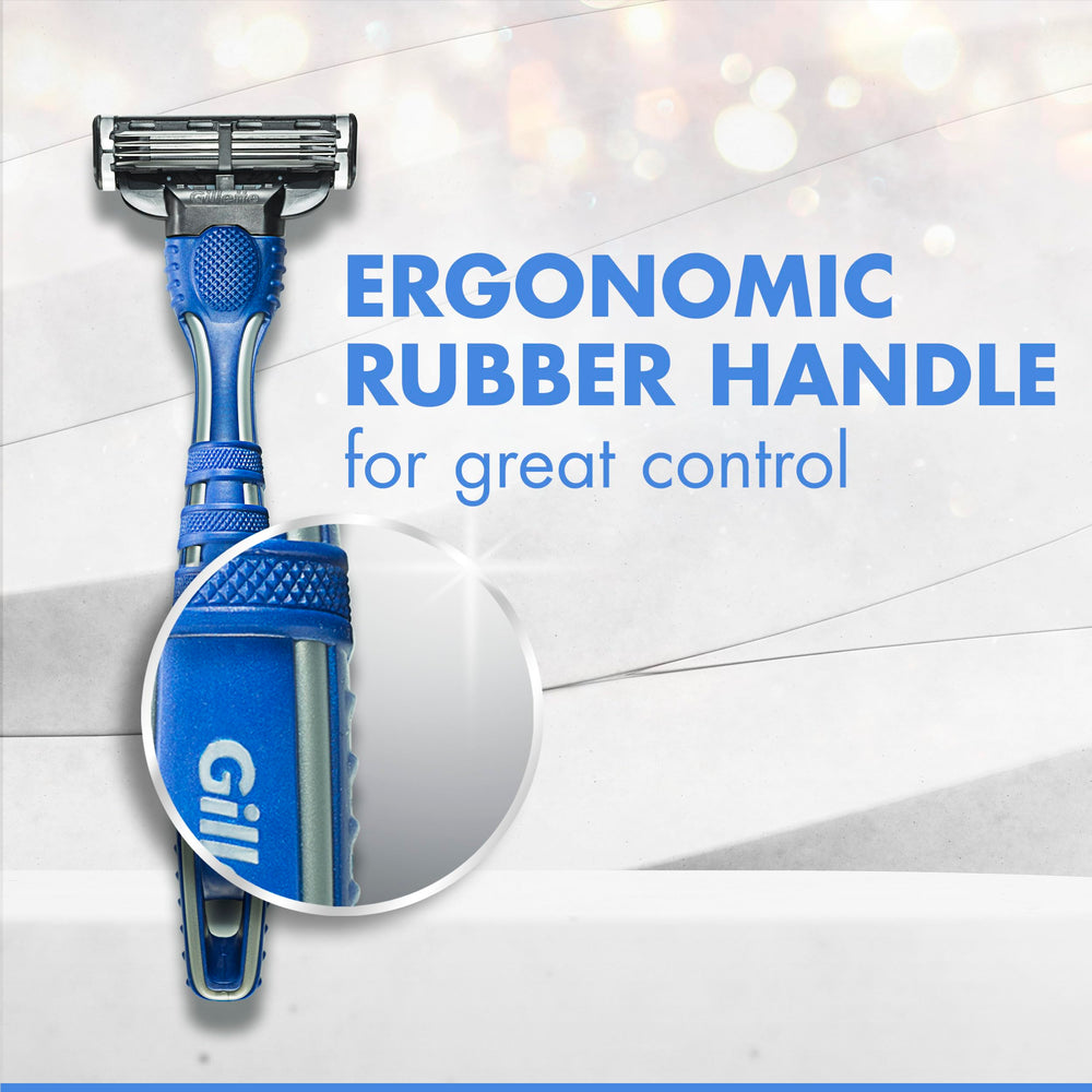 Pack of three Gillette Mach3 razors for convenient replacements