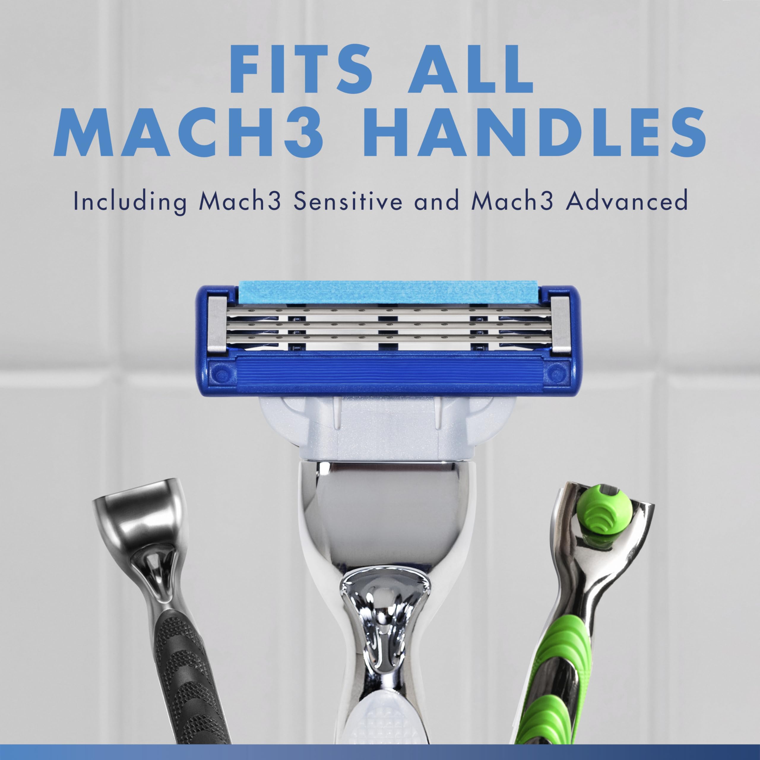 Gillette Mach3 Turbo 17-blade refills pack displayed for long-lasting shaves
