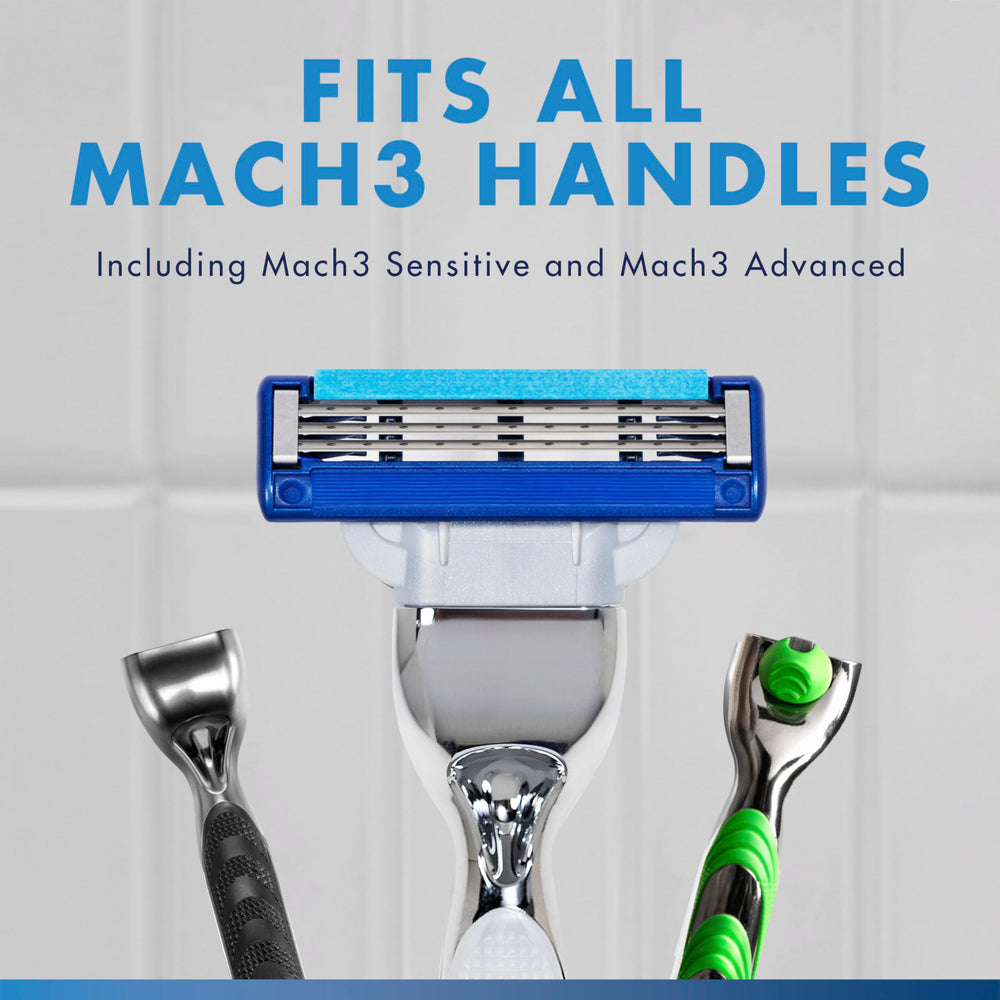 Gillette Mach3 Turbo 17-blade refills pack displayed for long-lasting shaves