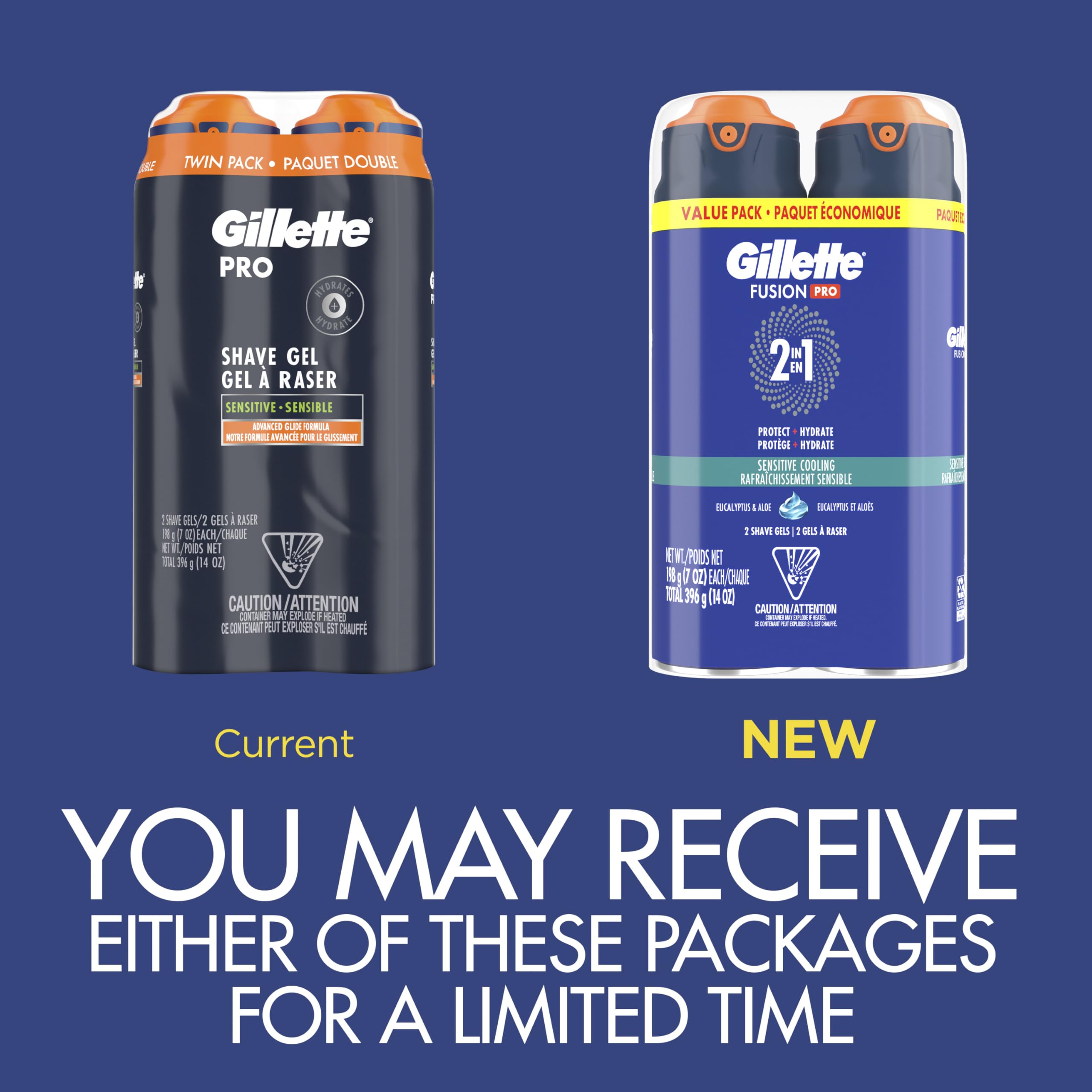 Cooling effect from Gillette PRO Shaving Gel soothes skin during shaving.