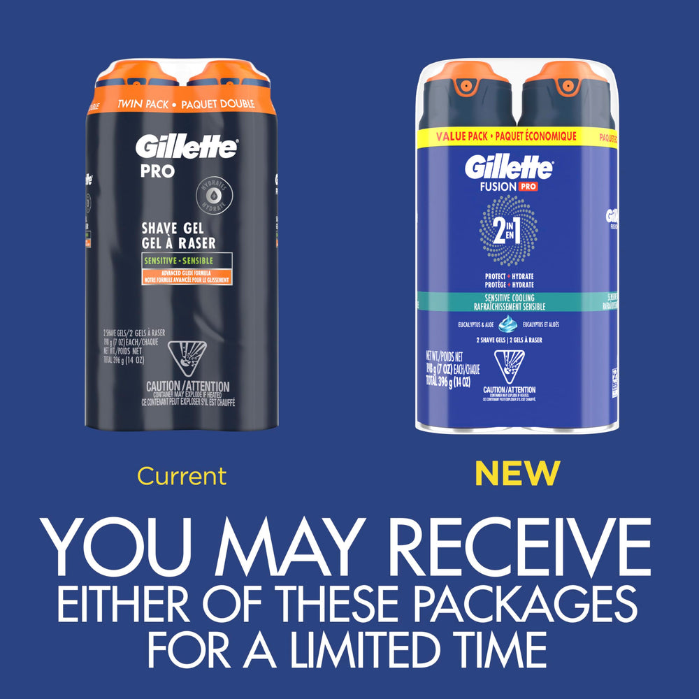 Cooling effect from Gillette PRO Shaving Gel soothes skin during shaving.