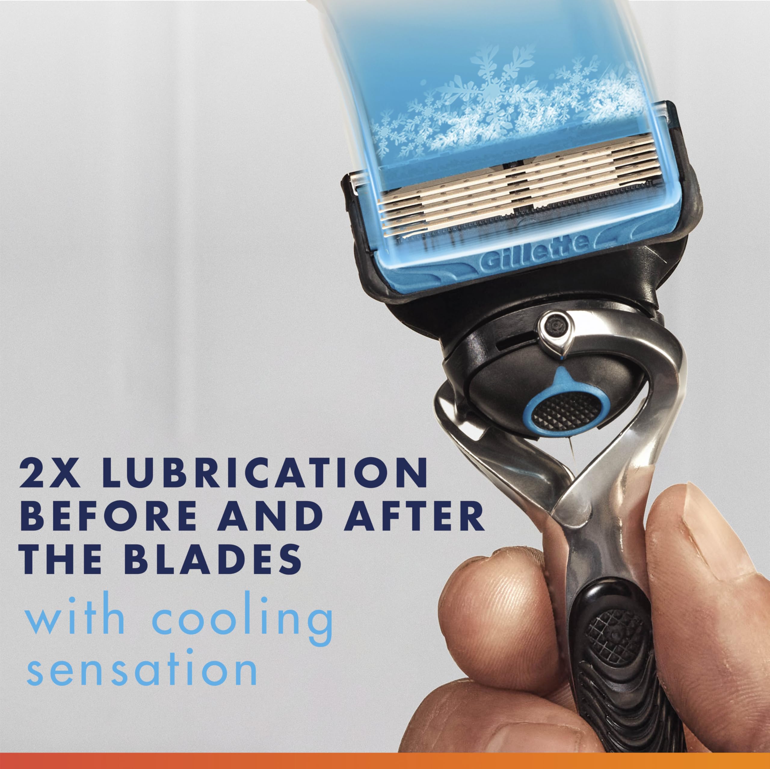 Chill blade close-up showing five anti-friction blades