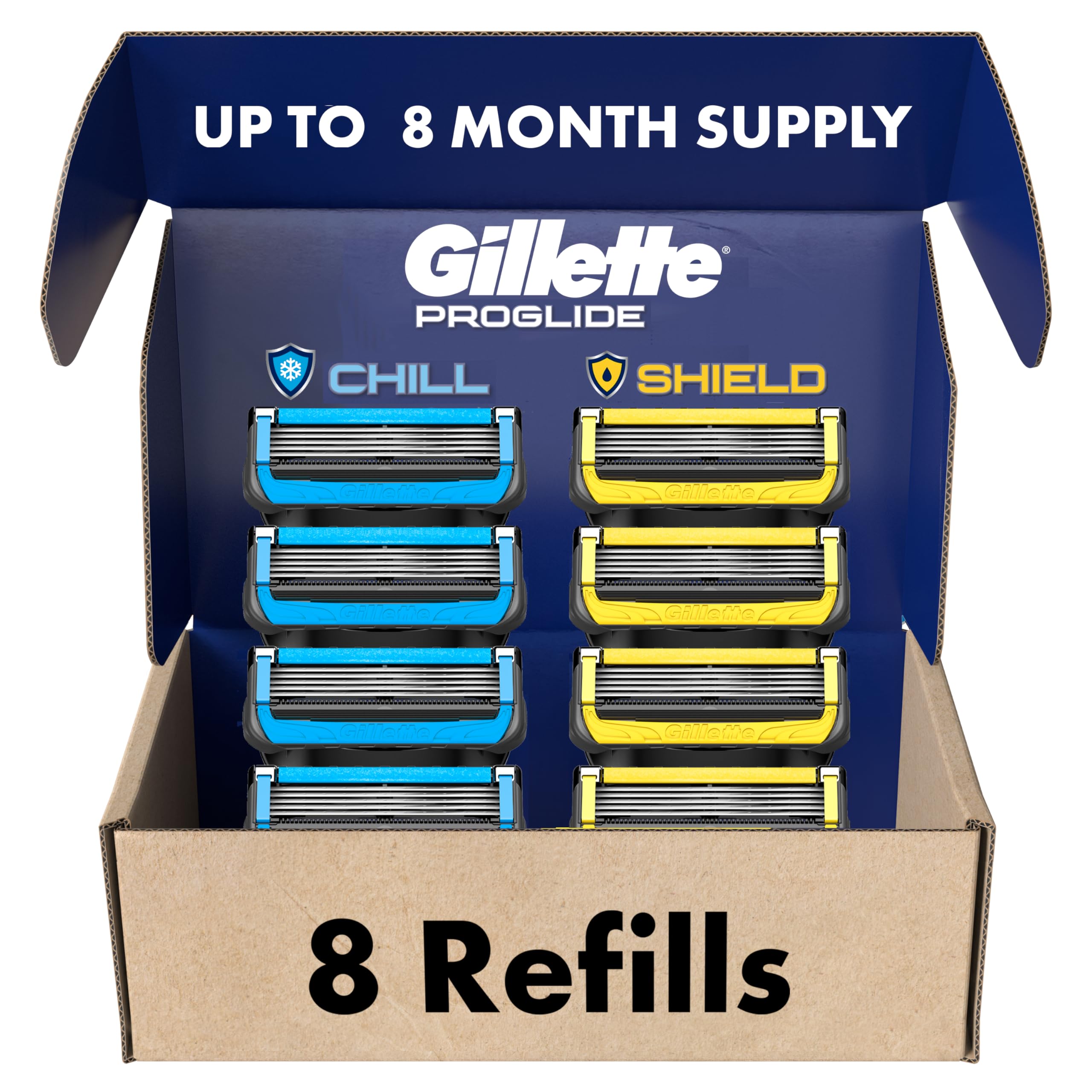 Gillette ProGlide Chill blue Lubrastrip refill for cooling shave