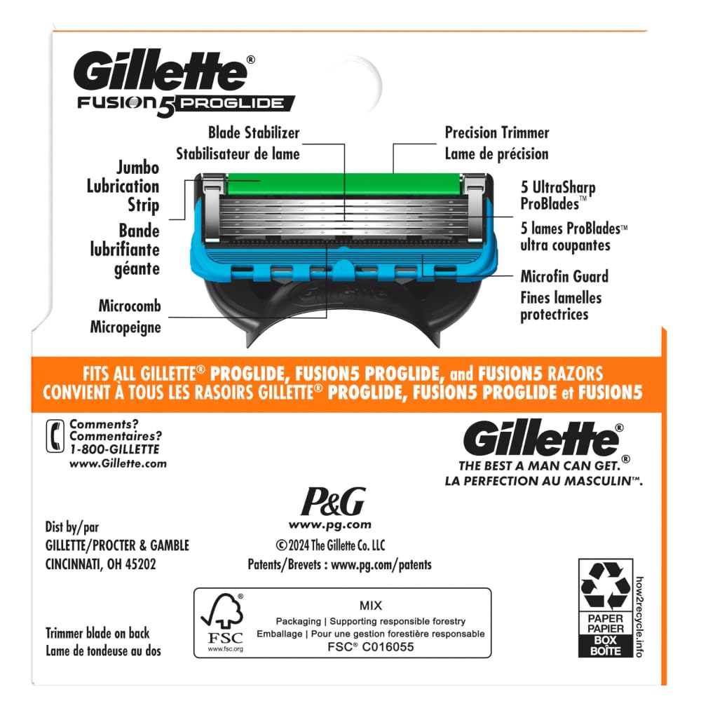 Close shave experience with ProGlide cartridges