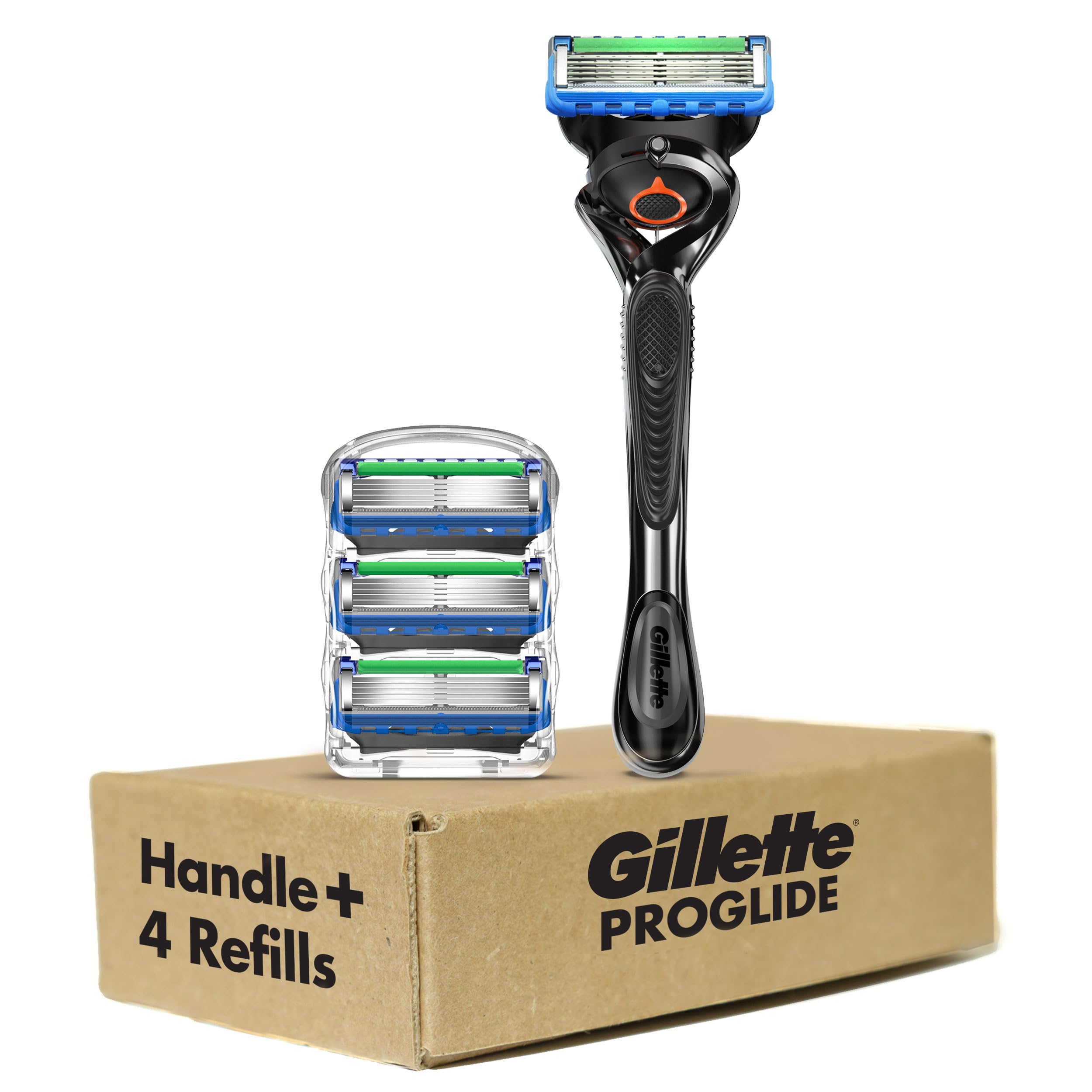 Gillette ProGlide compatibility close-up showing safe fit across handles.