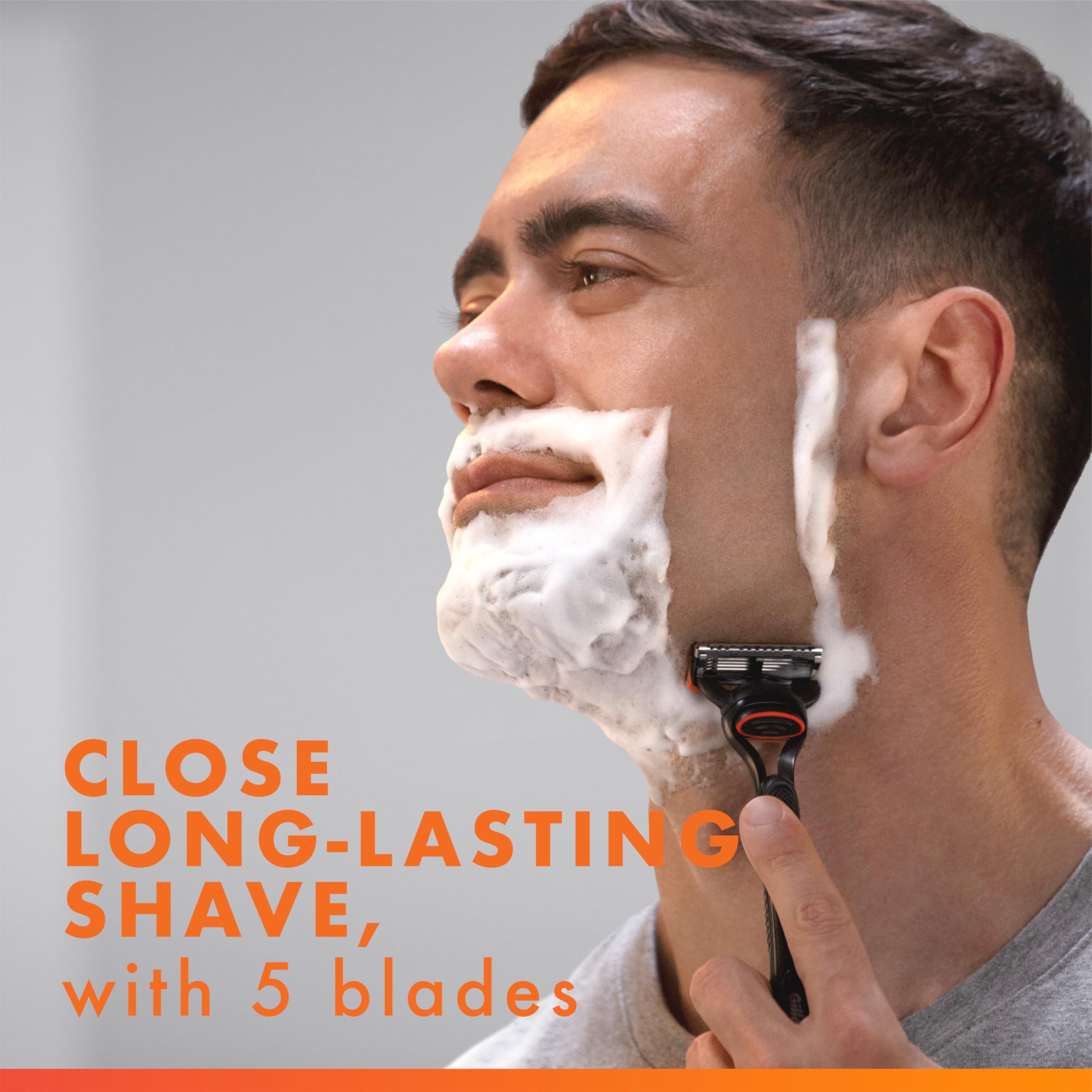 Gillette ProGlide refills with upgraded lubrastrip close-up for extra comfort