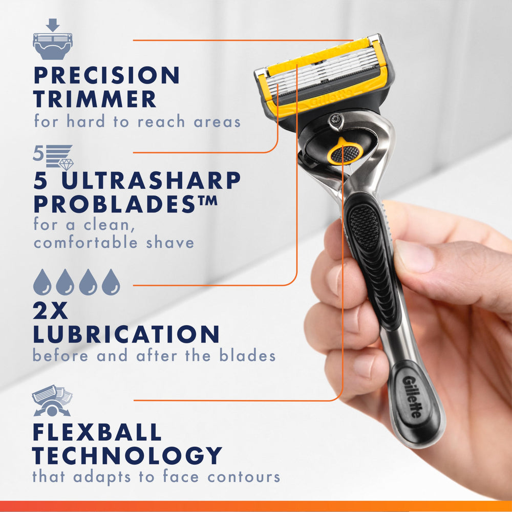 Gillette ProGlide Shield blade refills deliver smooth glides for precise edges.