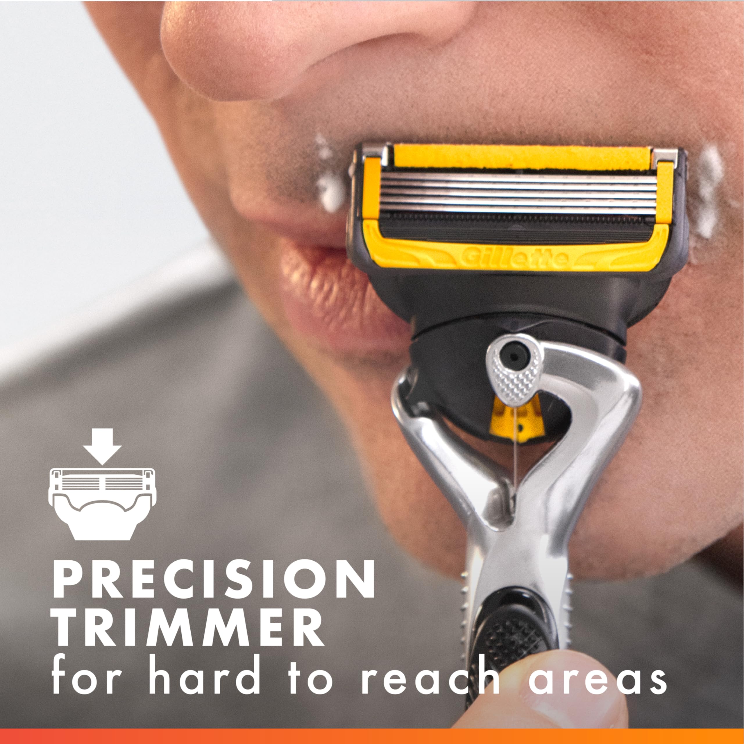 Gillette ProGlide Shield microcomb guides hairs for a close shave.