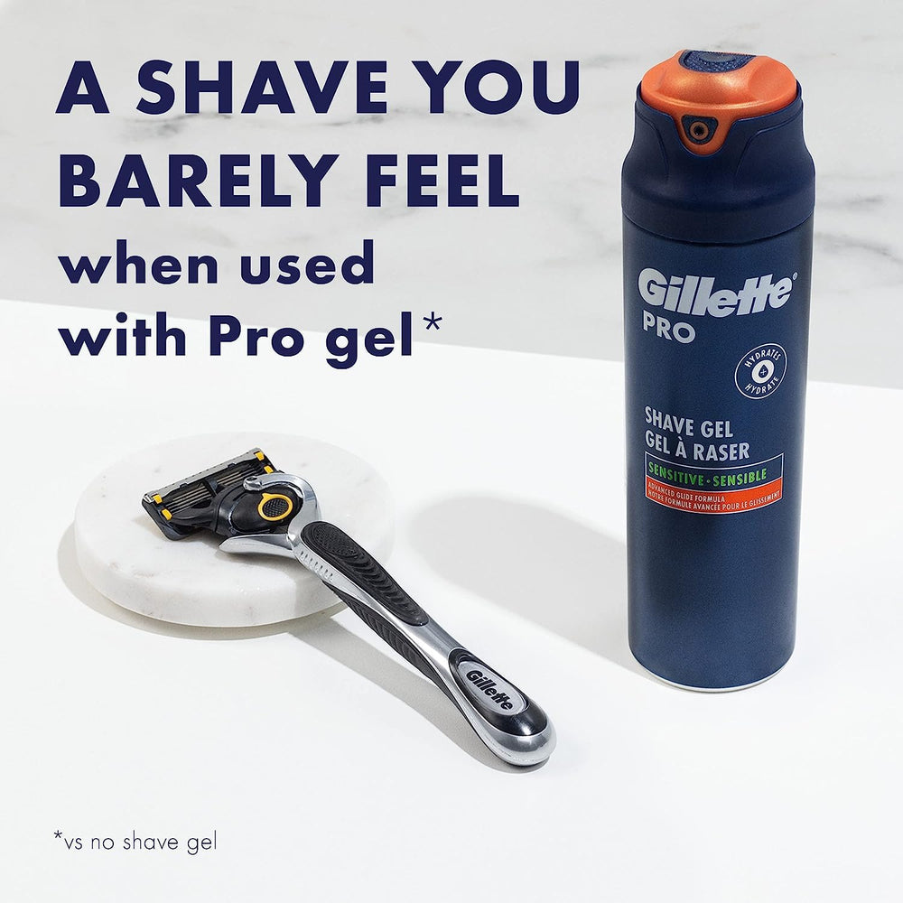 Gillette ProGlide Shield precision-trimmer back for hard-to-reach areas.