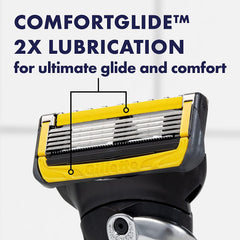 Gillette ProGlide Shield razor handle matte black offers a sleek, secure grip.